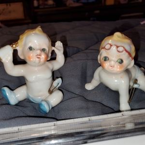 2 Vintage Porcelain Babies from Japan Trip
